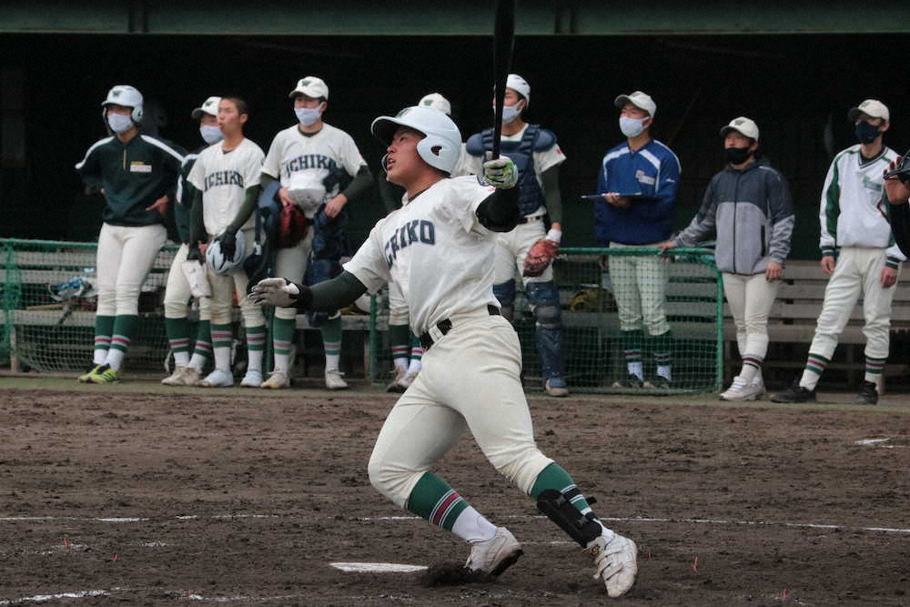 市和歌山ドラフト候補・松川　高校通算32号は満塁弾「反応で回転して打てた」