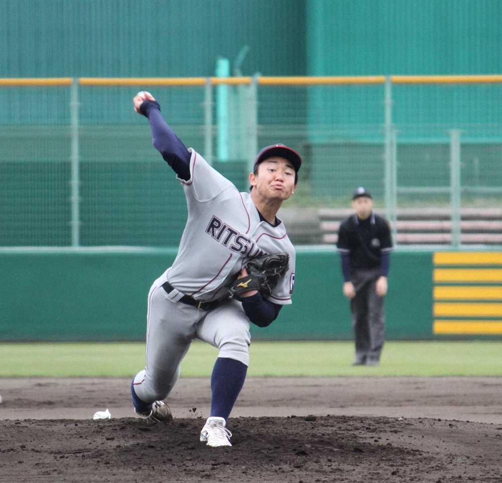 関西学生野球が開幕　立命大が先勝　リーグ戦初登板の秋山が自己最速150キロ！6回零封で初勝利