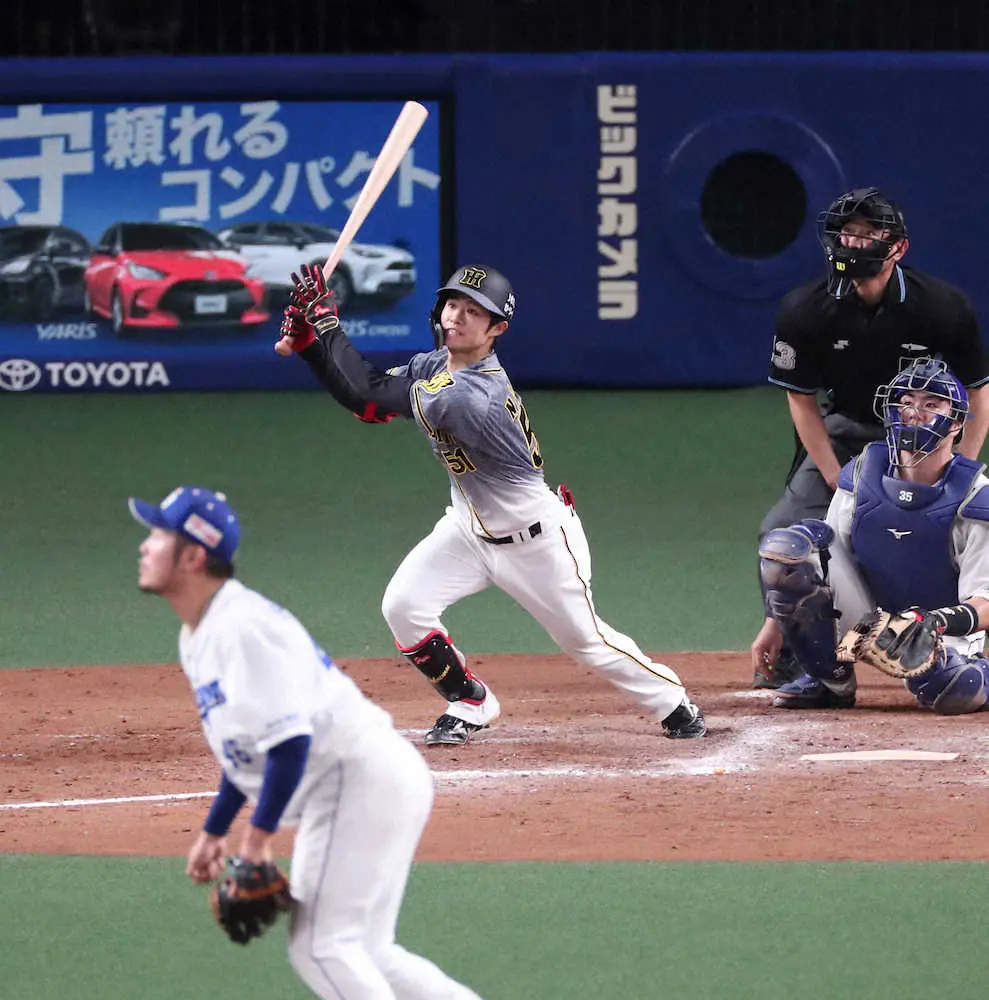 【画像・写真】阪神ドラ6中野　エラー許して!!汚名返上ダメ押しマルチ!!