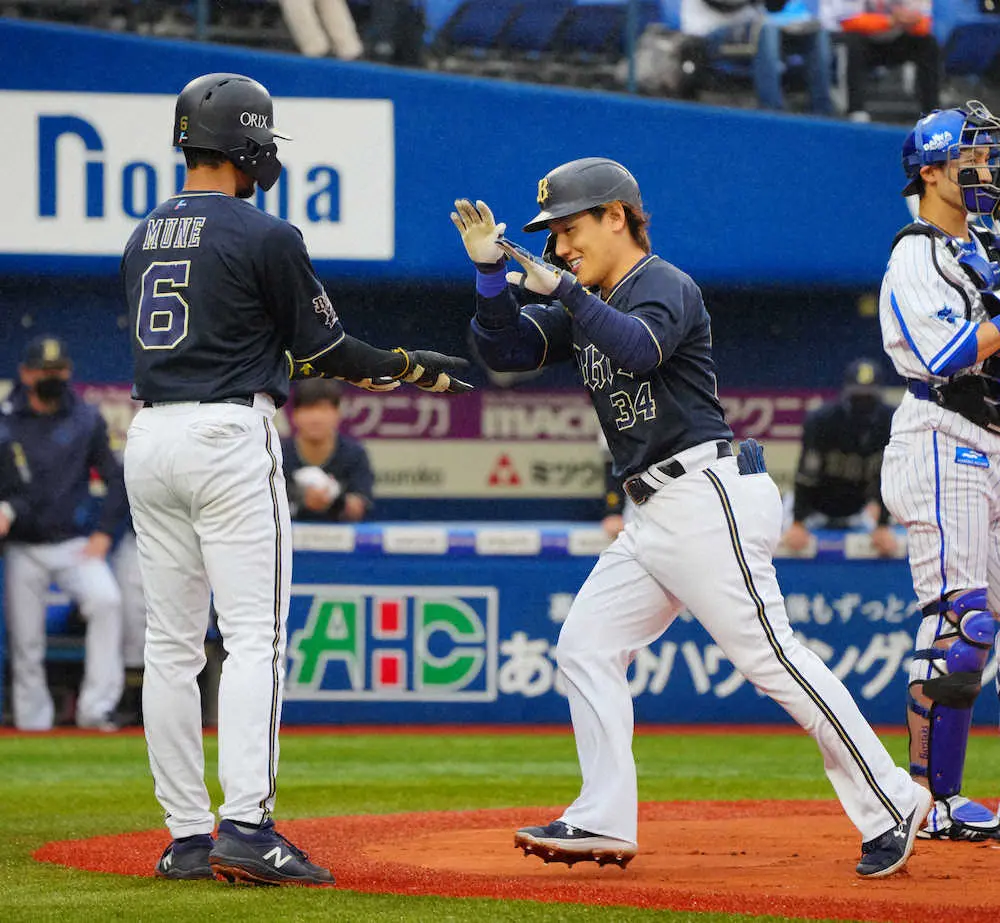 オリックス・吉田正　ロメロから先制2ラン「良い打球が飛んでくれました」