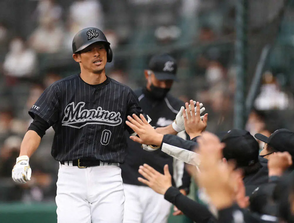 朗希が投げれば打つ！ロッテ・荻野が今季2度目の先頭打者弾