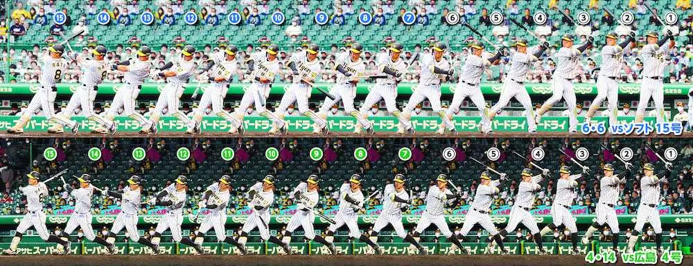 片岡篤史氏が徹底分析　阪神・佐藤輝　本塁打量産の秘密は「直球系でも変化球でも頭が動かないこと」