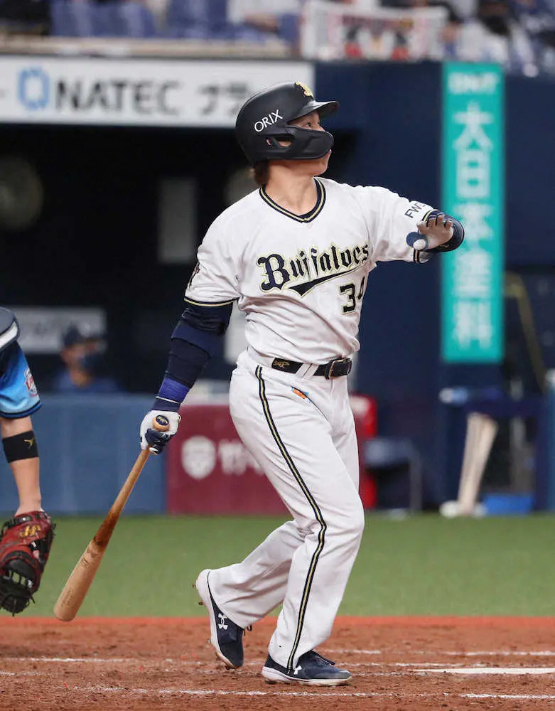 オリックス・吉田正「まさか1位とは」　12球団最多得票で3回連続の出場　持ち前のフルスイングで魅せる