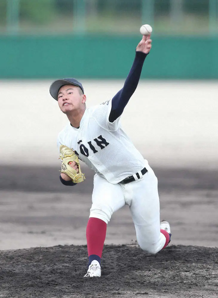 ドラフト上位候補の大阪桐蔭・松浦　6回から登板し148キロをマーク　球質は“プロ級”のお墨付き