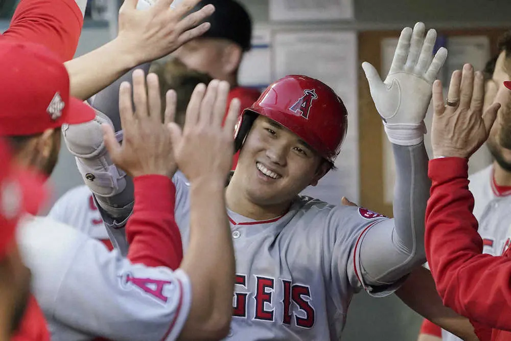 【画像・写真】大谷翔平　球場最速33号特大ソロで4の1、1打点　球宴前本塁打数はソーサに並び外国人最多