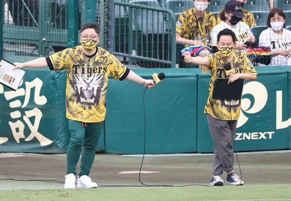 ウル虎の夏、ゴイゴイスー!?阪神ファンのダイアンが甲子園に登場　ユースケ「俺もしたよ、寒気」