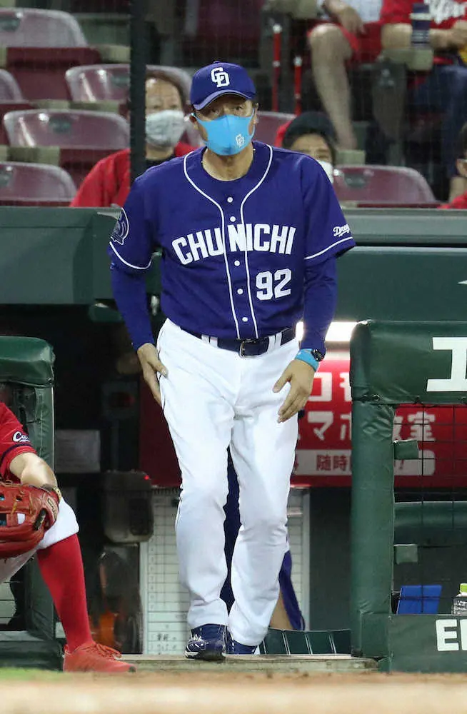 中日・高橋周は自打球の影響で欠場　与田監督「腫れが引かない」