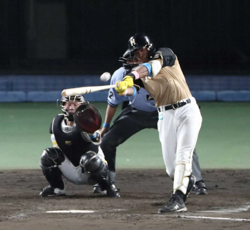 【画像・写真】日本ハム・万波　レーザービーム＆二塁打で勝利に貢献「とにかく楽しかった」