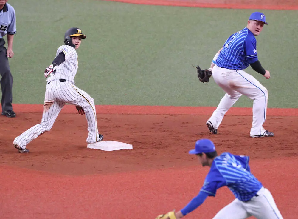 20盗塁でリーグ単独トップの阪神・中野「チームのために頑張った結果、盗塁王になれれば」