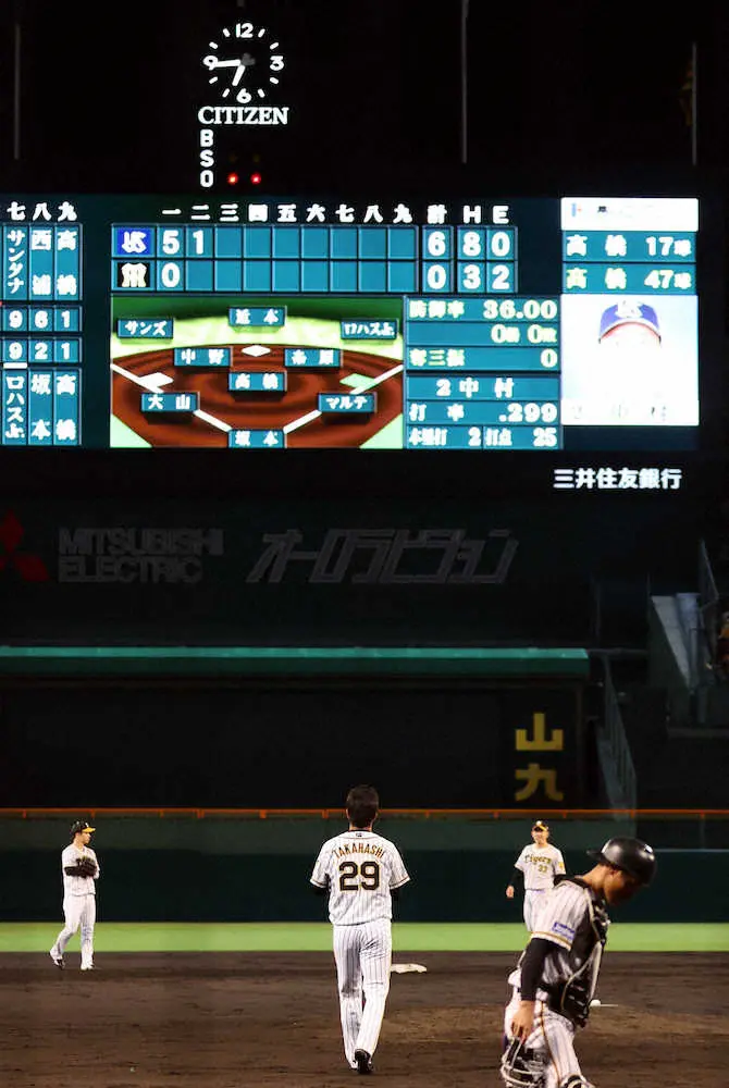 阪神・高橋　守備に足引っ張られ初回悪夢5失点　苦投85球も矢野監督は「次回も考えてる」