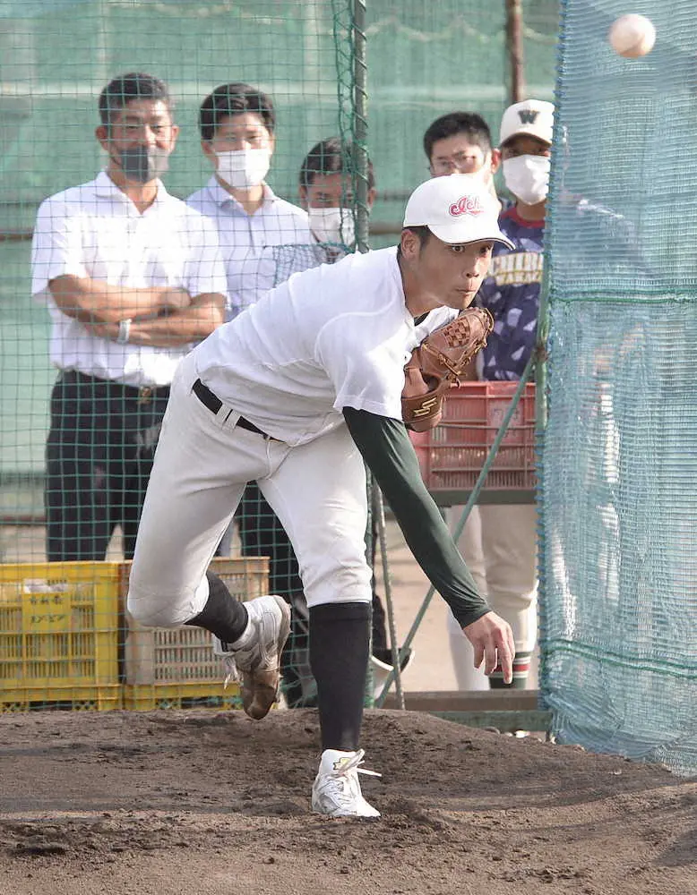 ソフトB　MAX152キロの市和歌山・小園と面談　目輝かせ「凄く好きな球団」　永井部長「素直な性格」