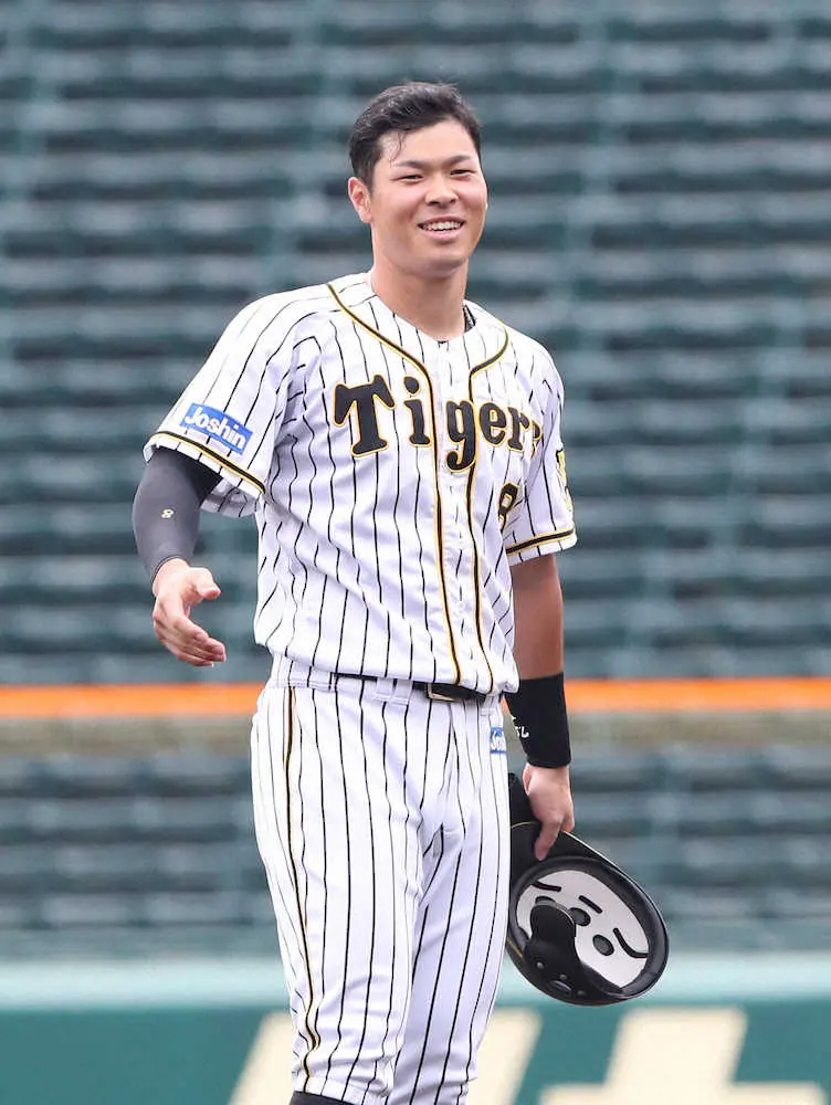 阪神・佐藤輝が2軍戦でフェンス直撃の二塁打　久々の快音に「結果が出たので良かった」