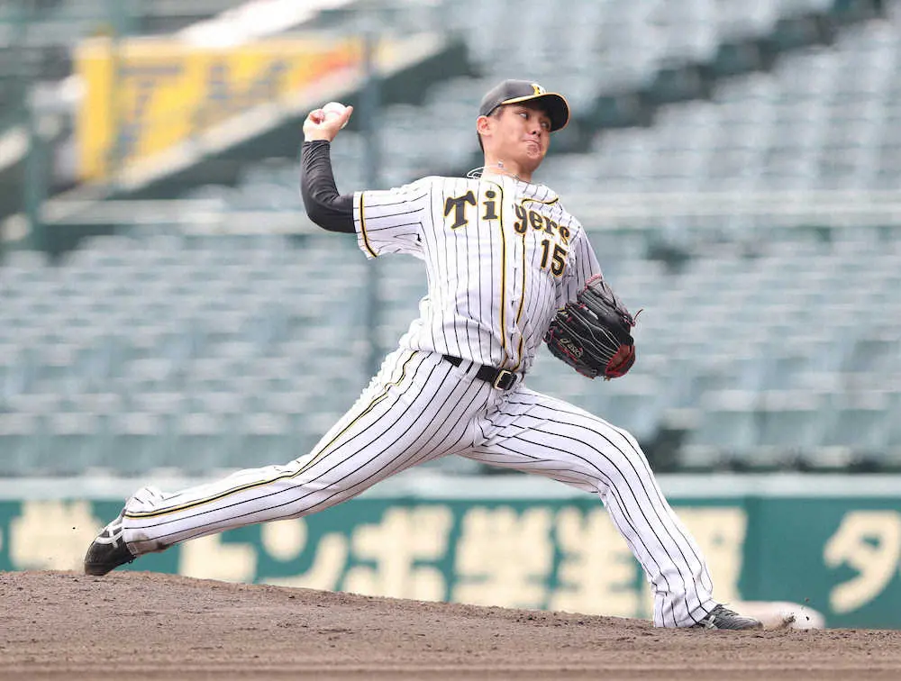 阪神　高卒2年目の西純が3回5安打1失点　ファーム規定投球回に初めて到達