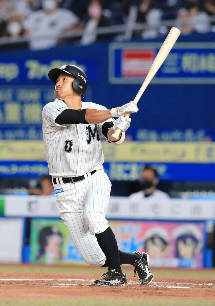 【画像・写真】ロッテ3連勝！河村が6回2失点で無傷4連勝　初回から荻野先頭弾＆マーティン復活弾で援護