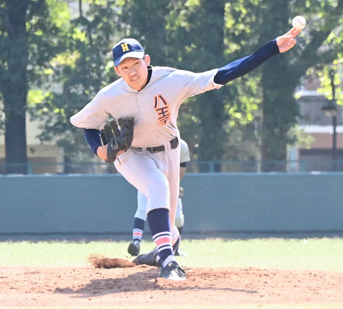八王子学園八王子・羽田慎之介投手　1メートル91　潜在能力高い和製ランディ