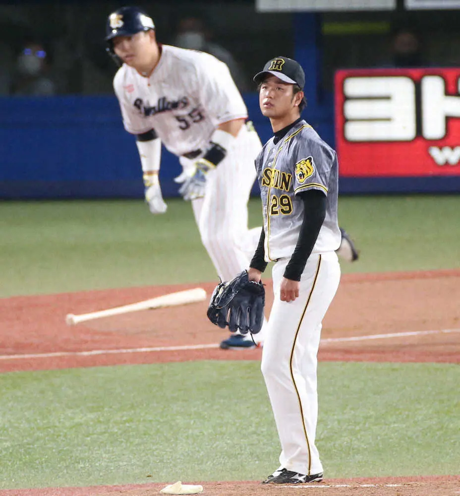 セ・リーグ天王山、阪神・高橋が初回に28イニングぶりの失点　村上に先制二塁打許す