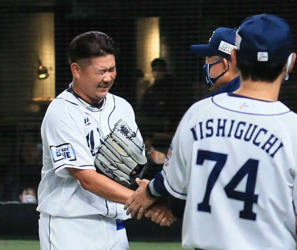 松坂に“西口流”贈る言葉　同じプロ野球人生四球締めに「ストライクが1球多いので僕の勝ちかな（笑い）」