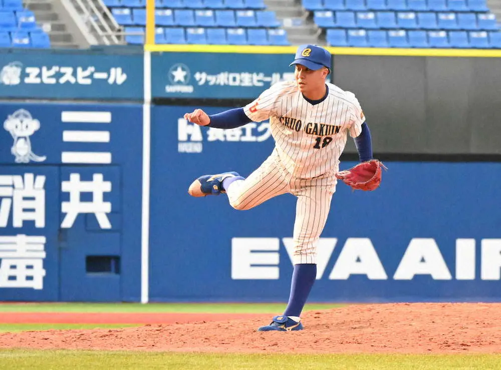 中央学院大の151キロ右腕・古田島が最優秀投手賞を獲得「チーム全員でつないだ」