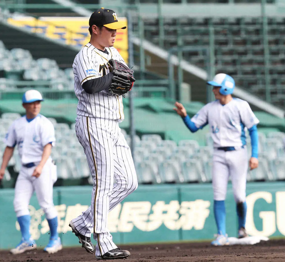 阪神・西勇　矢野監督が感じた課題「芯で捉えられるところが多かった」練習試合で5回5安打4失点