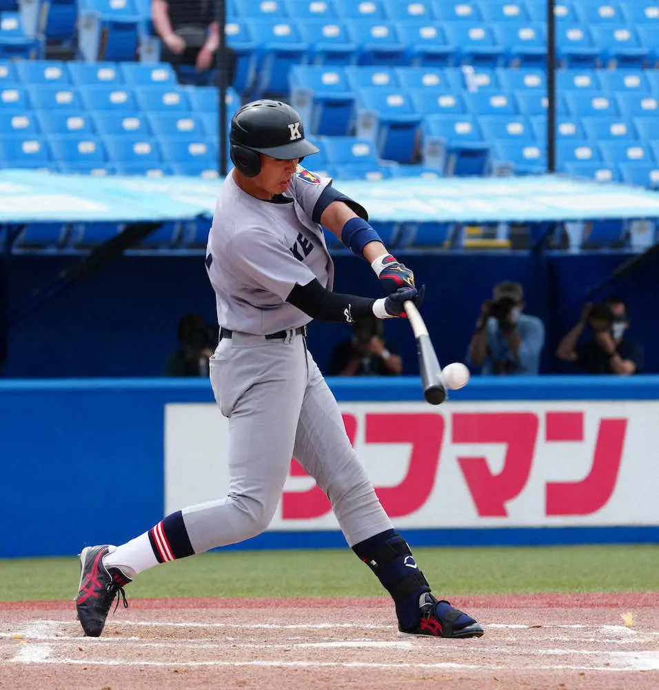 慶大・清原Jr.正吾が先制適時打　大学野球オータムフレッシュL