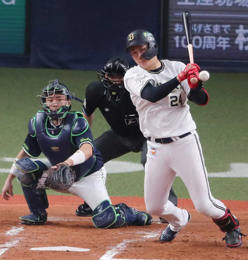 オリックス・紅林　幸運を呼ぶ男になる!?　ボテボテ当たりがグラブはじく内野安打で2試合連続安打記録