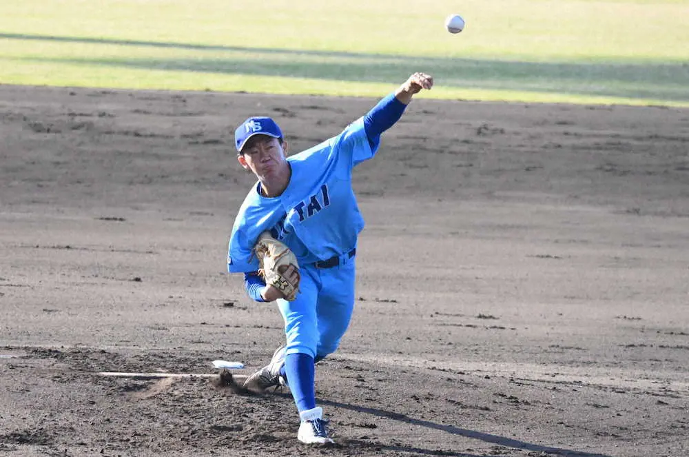日体大・矢沢　大学代表候補合宿で2回を完全投球、3K