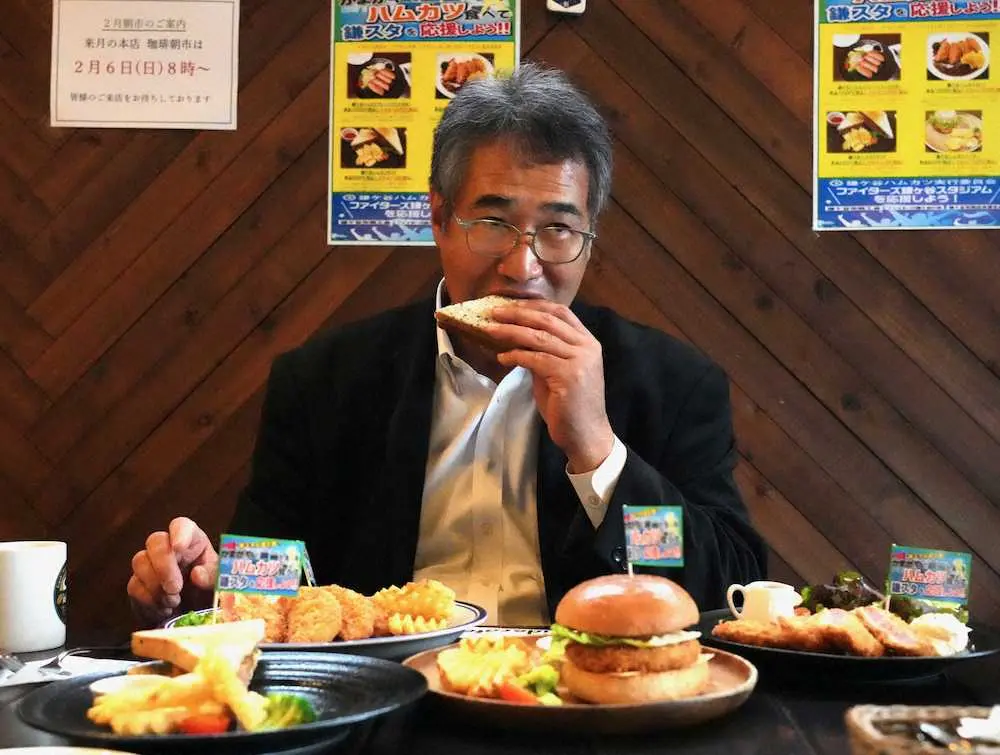 ハムカツ食べて日本ハムが勝つ！　日本ハム・木田2軍監督が応援キャンペーンに一役