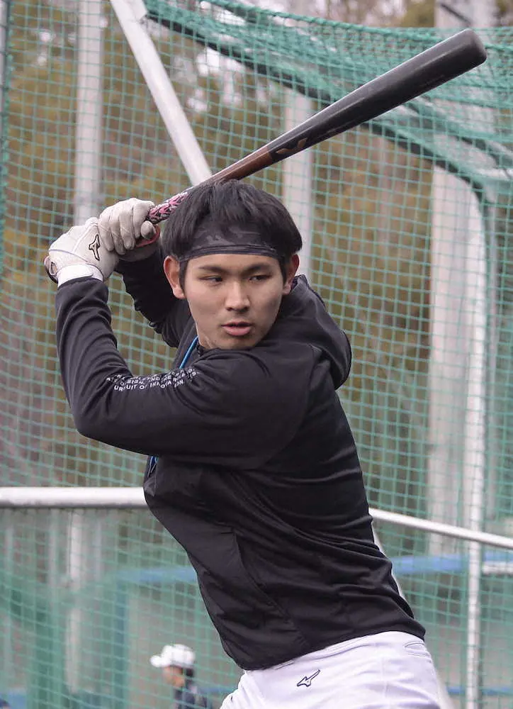 阪神・佐藤輝の弟・太紀が始動　関学大の4年生は三塁で勝負「芯を持ってやっていきたい」