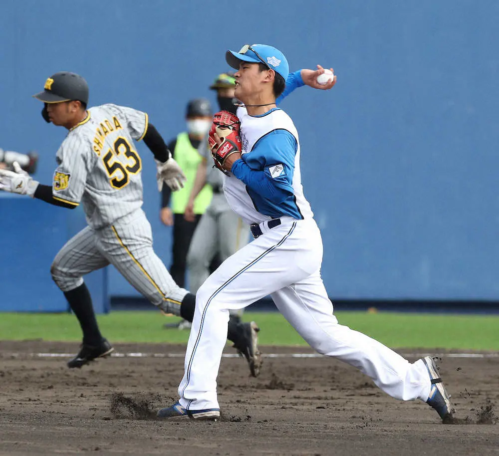 日本ハム・野村　外野に続き二塁、遊撃を守る