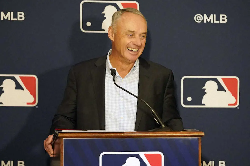 MLBコミッショナーが会見、両リーグでのDH制導入に合意「ベテラン野手に新たな仕事を生み出す」