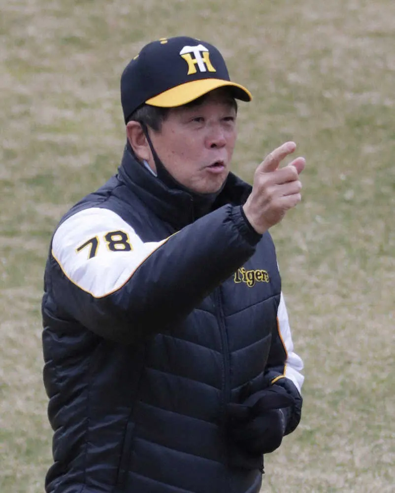 阪神・平田2軍監督　対外試合初戦欠場の井上について「ちょっと左膝に違和感。疲れがたまって」と明かす