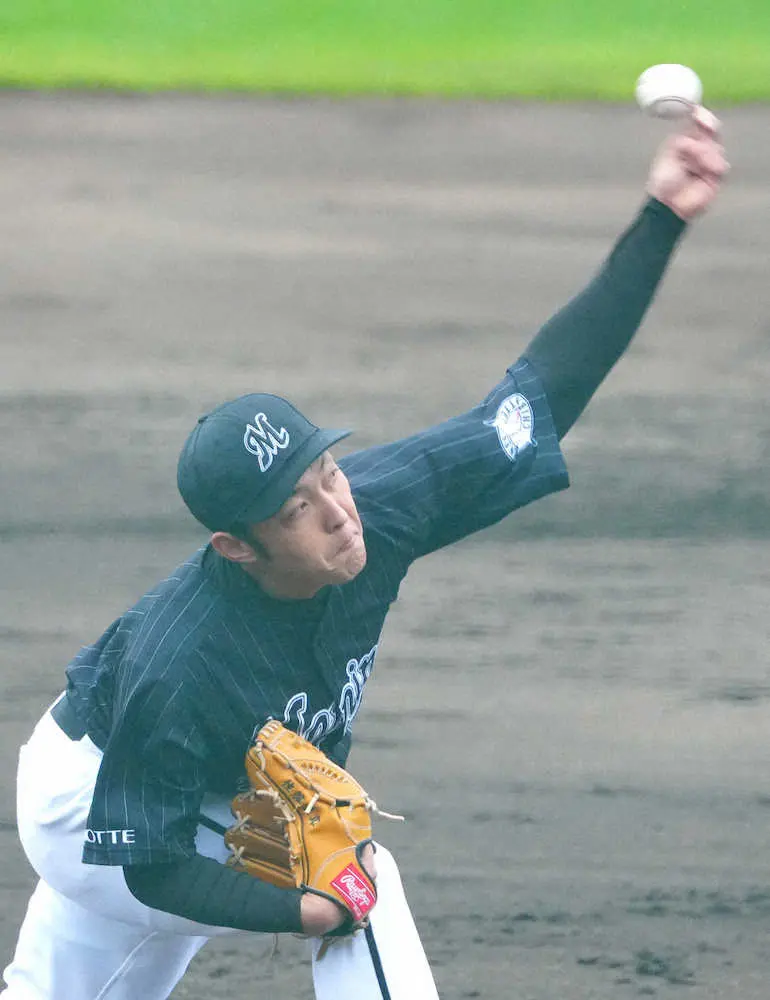 緊急先発のロッテ育成・佐藤奨が3回無安打投球　前日の朗希163キロに対し、最速135キロで快投