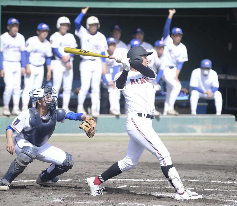 【画像・写真】広陵のボンズ・真鍋　豪快春1号!「1年生BIG4」進化証明　「勝つためにがむしゃらにやりたい」　