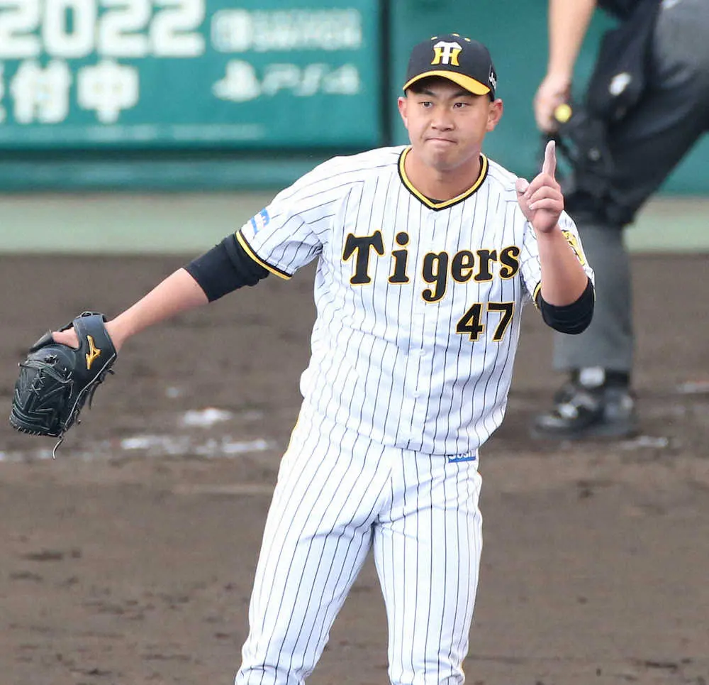 阪神・桐敷「自分が結構、寒さに強い方なので」　極寒の甲子園で4回零封の“熱投”　