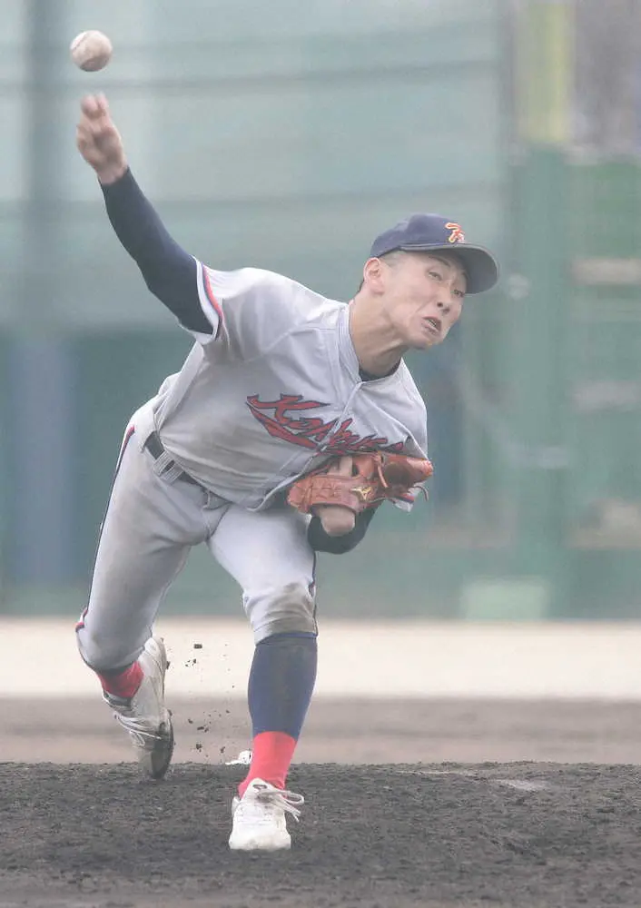 【画像・写真】選抜優勝候補の京都国際・森下&平野は順調そのもの　享栄との練習試合で状態確認