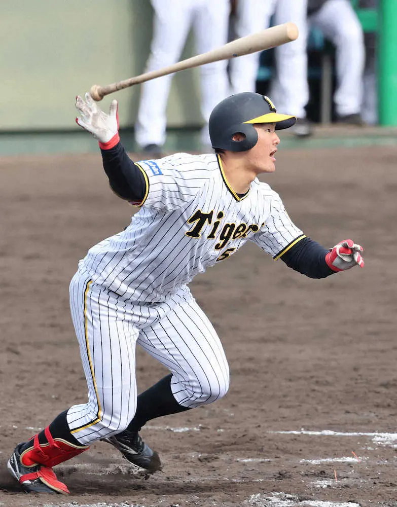 阪神・前川　“志願の4番デビュー”でキッチリ3安打2打点「初めての試合にしては良かった」