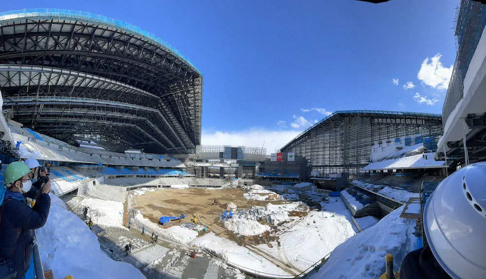 日本ハム新球場は“飽きない球場”　「エスコンフィールド北海道」開業まで1年切り7割完成
