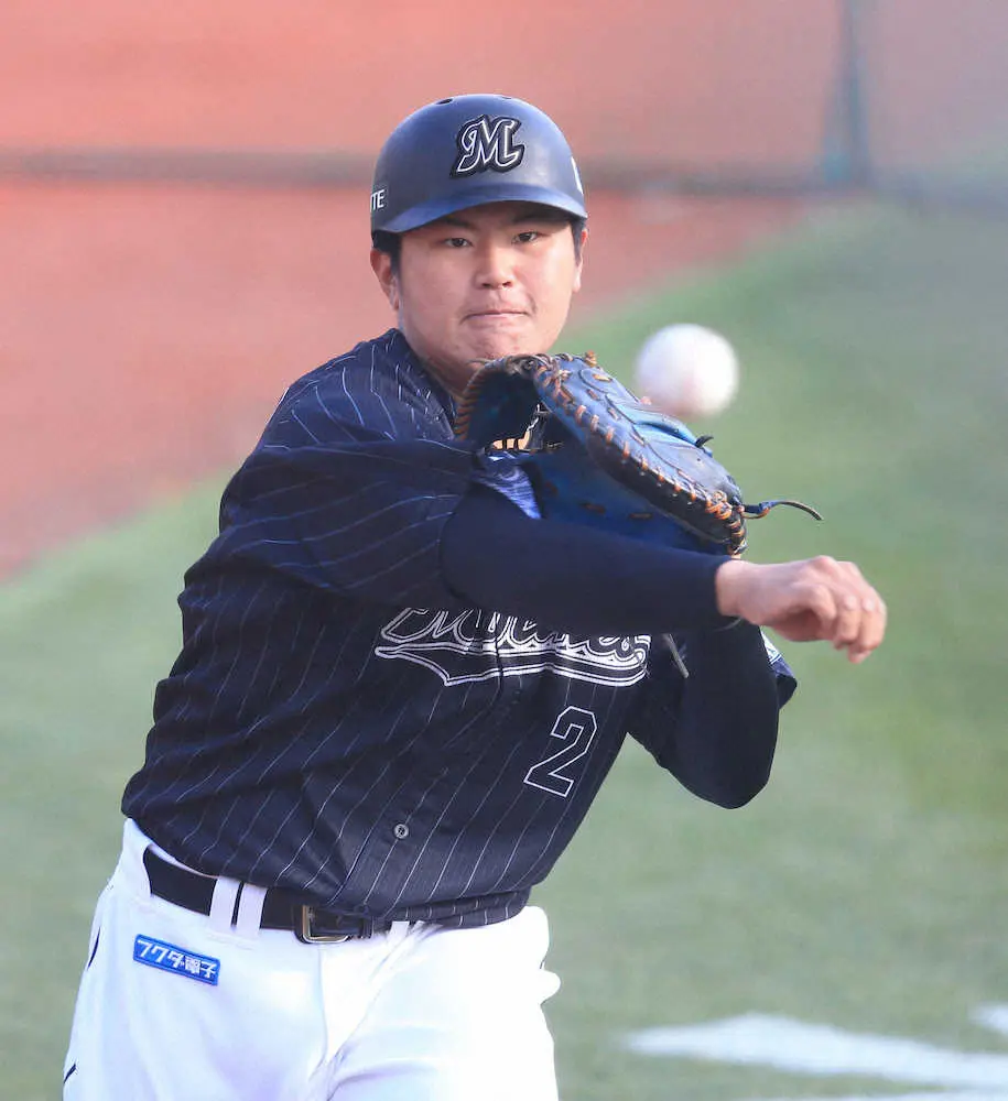 ロッテ・ドラ1松川　高卒捕手史上3人目開幕マスクへ「感謝」自然体の18歳