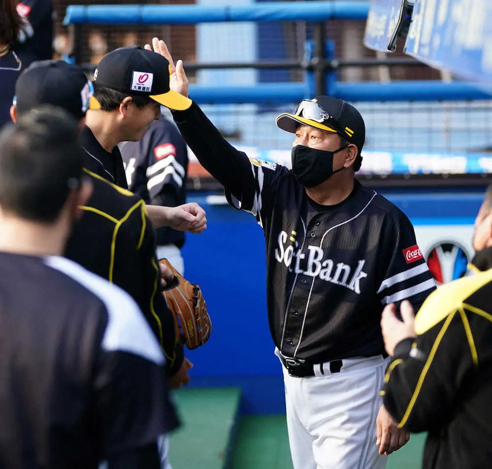 【画像・写真】ソフトバンク・藤本監督　新人監督最多タイ開幕6連勝!大関が7回途中1失点の好投でプロ初先発初勝利