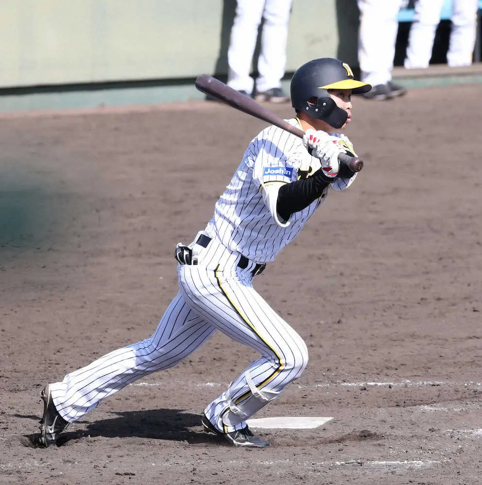 阪神・島田が新型コロナ感染から実戦復帰　いきなり二塁打放ち回復アピール