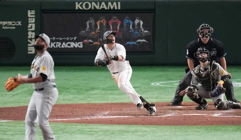 巨人・吉川尚輝、満塁走者一掃の二塁打！3安打3打点2盗塁と大活躍も「必死にやっているだけなので」