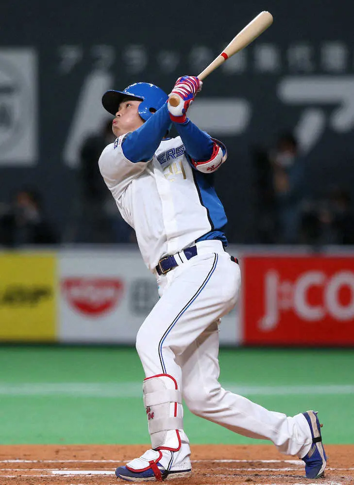 日本ハム・野村佑希、復帰2戦目で今季1号　4連敗中のチームに活力生む先制弾