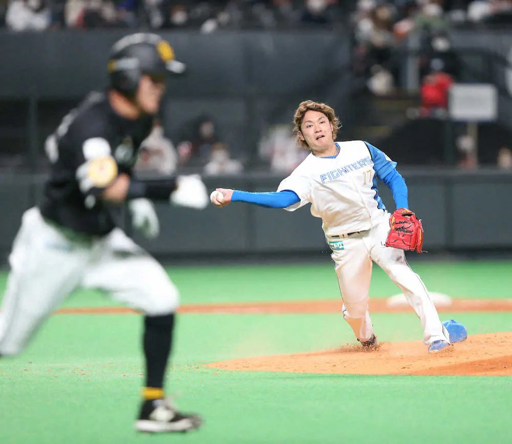 【画像・写真】日本ハム伊藤大海　10安打浴びるも6回3失点　勝利投手の権利を持って降板