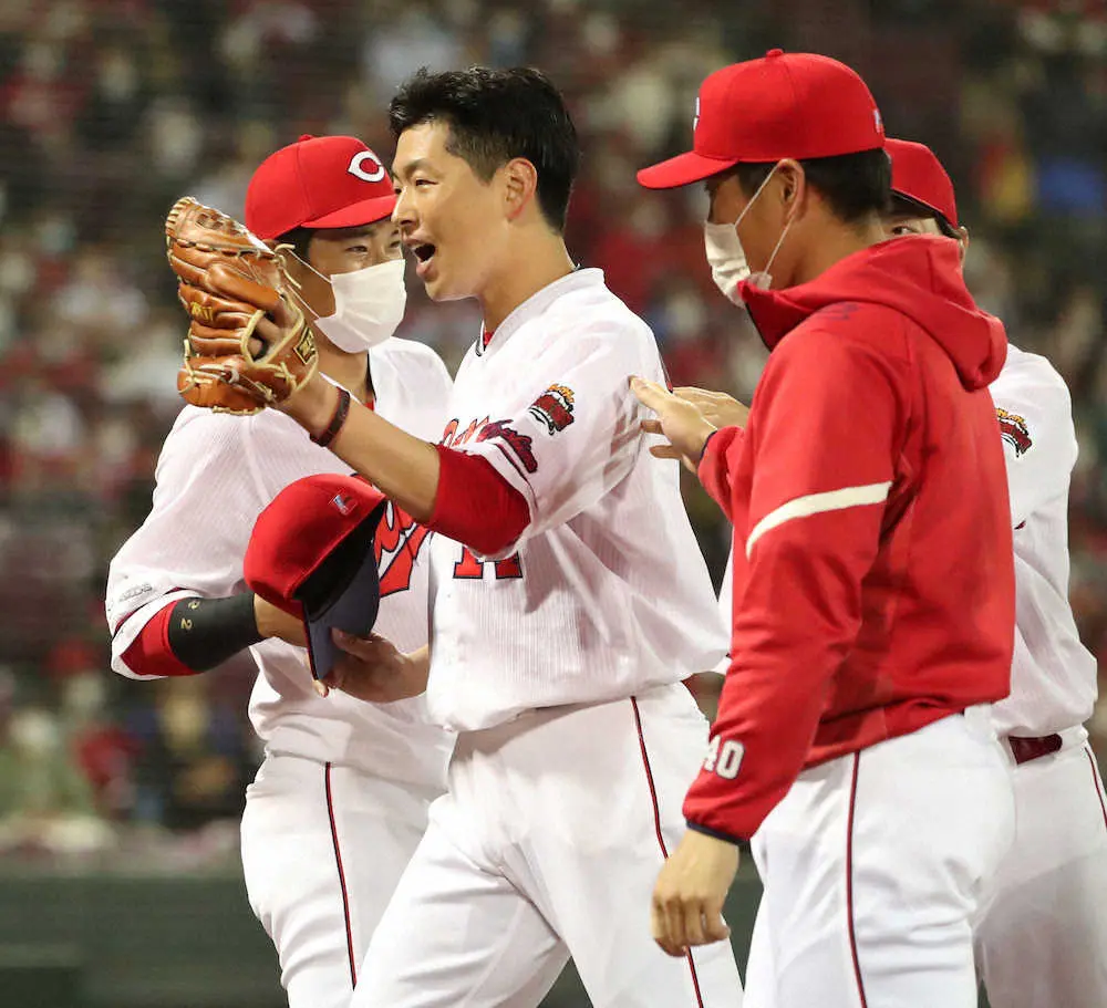 大瀬良「魂込めて」中５日135球熱投３勝！広島の連敗４で止めた！エースで２位再浮上