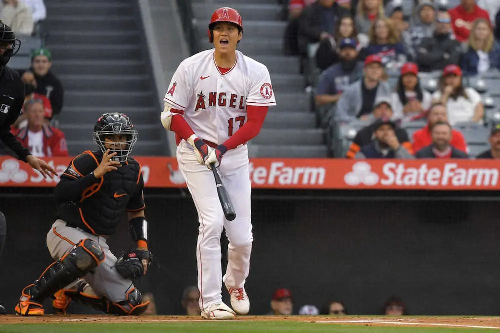 【画像・写真】大谷翔平　3打席連続空振り三振　オリオールズの防御率0・00左腕・ジマーマンに苦戦