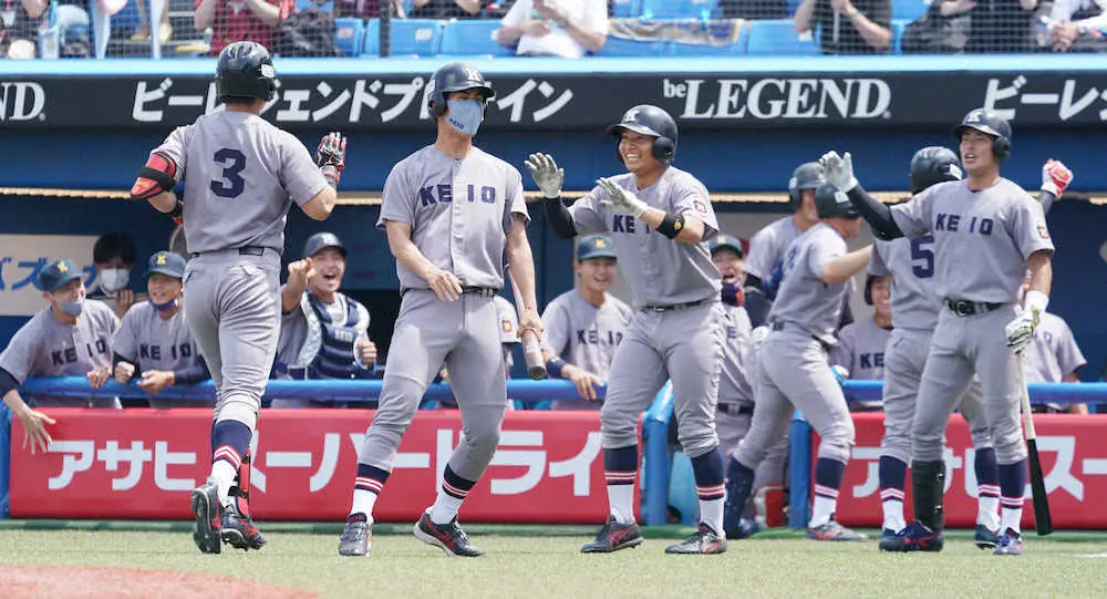 【画像・写真】東京六大学野球　慶大が逆転勝ちで立大下す　3番広瀬が逆転3ラン