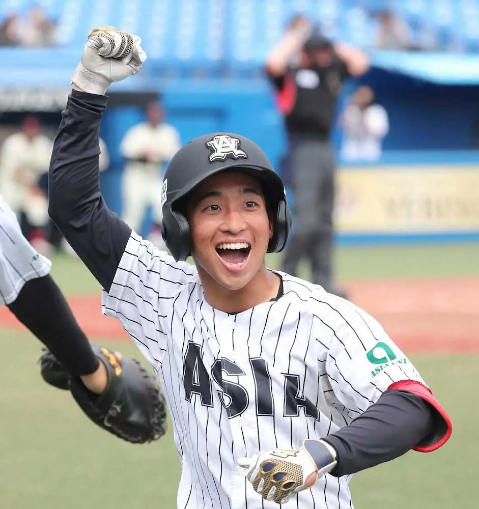東都大学野球　亜大が11得点で日大圧倒　勝ち点4に伸ばす　主将・田中幹がリーグ戦初本塁打