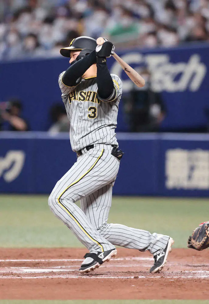 阪神、5番山本送りバントも得点にはつながらず　大山、小野寺倒れる