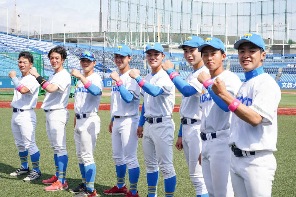 東京六大学でも母の日　野手、監督、マネジャー、審判団らはピンク色のリストバンド着用