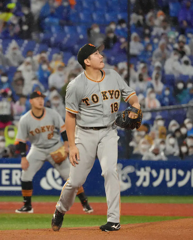 巨人・菅野　中12日の復帰戦も開始4球で先制許す　打ち取った当たりが二塁打になる不運